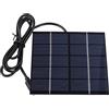 Domary Pannello di Ricarica Solare 1.5W 5V Tipo C Porta Pannello Solare Portatile in Silicio Policristallino per Telefono Cellulare Escursione di Campeggio All'aperto