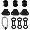 Generic Anello di posizionamento di bloccaggio, moschettoni di sicurezza, anelli di posizionamento per moschettoni da arrampicata, in silicone, resistente, dispositivo di posizionamento per discesa in grotta