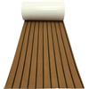 MUCKLILY Tappeto Antiscivolo Protezione e Isolamento Acustico Marrone 45x240cm per Barca in PVC per Decorazione Ponte Yacht e Camper
