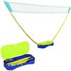 SPORTNOW Rete da badminton 2 in 1, 4 m, con supporto, rete da pallavolo, rete da tennis regolabile con borsa per il trasporto, rete per volani per interni ed esterni