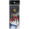 YobiLife Amo doppio Rig Engetsu per acqua salata con gonna e flash per pesca in barca, passo lento e jigging verticale, Black Sea Bass Squid (C14)