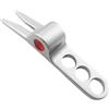POXZSFX Forniture da golf portatili in lega di zinco, efficiente strumento per la rimozione dei divot da golf, accesso rapido, leggero, forchette da allenamento per la, argento 1 pz, 8x1.5x1.4 cm