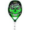 Max Beach Tennis MBT SKULL, Racchetta Beach Tennis - Carbonio e Fibra di Vetro - Superficie ruvida - Eva Soft - Leggera e Bilanciata - Profilo 20 mm - Custodia inclusa