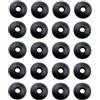 Meichoon Set di 20 cestini per fango, per bastoncini da trekking, rotondi, per neve e fango, ricambio per bastoncini da trekking, 11 mm, misura universale TP09