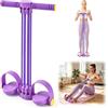 LTFIOON Elastici Fitness con Pedali, 6 Tubi - Scegli da 1 a 6 tubi in base alla tua forza, Attrezzi palestra casa, Corda Trazioni Elastica Multifunzione, per Yoga Dimagrante (Viola)