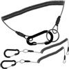 TOYANDONA 3pezzi Cordino Retrattile in Acciaio per Pesca con Moschettone Elastico Antismarrimento per Chiavi e Attrezzi Outdoor Kayak Pagaia Colore Casuale