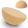 Bocguy Semisfero in Sughero Massiccio,Ø 15 cm, altezza 7,5 cm, Design Antiscivolo per Tavola Oscilante Riabilitazione, Fitness, Yoga, Pilates, Materiale Naturale