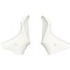 TUXCAXI Coprileve Freno Bici, Impugnatura Comoda, Facile Installazione, coperture protettive in Silicone per Bici da Strada, coprileve Freno ad Alte Prestazioni, Cappucci, Bianco, 10x6 cm