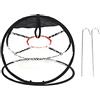 Lxwraptorial Rete per il chipping da golf, rete portatile per il swing con asta tagliante, gabbia da battuta in nylon a scomparsa per uso interno ed esterno, inclusi bersaglio centrale e borsa