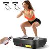 ExKeen Pedana vibrante Fitness 8 modalità, 99 livelli di velocità, portata 150 kg, con telecomando e bande di resistenza