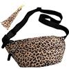 ZenyTra Marsupio da donna alla moda, motivo leopardato, grande capacità, leggero e resistente, cinturino regolabile per donne, ragazze, uomini, tasche sportive (portachiavi)
