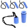 Healvian 4 Pezzi Bottiglia Batterie in Blu, Contenitore Kayak Portatile Plastica e per Compatto Sigillato per Essenziali di Riserva Durante Esplorazioni Acquatiche