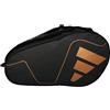 Adidas - Borsa per racchette da paddle Carbon Control, oro/nero