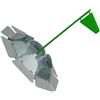 KTUXZCI Green per il putting da golf, materiali per la tazza da allenamento, bandiera leggera, prodotto per l'allenamento, disco per il putting, bandiera facile da installare e