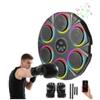 XOQUAI Macchina da boxe musicale, da parete, 9 modalità di velocità, con guantoni da boxe, smart Bluetooth, pugilatore elettronico, LED da parete, per adulti (nero-2)