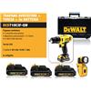 DEWALT TRAPANO AVVITATORE + TORCIA + 3a BATTERIA DCD710C3F-QW DEWALT