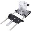 NBVGHPSRW Jig per fresa scanalata, in lega di alluminio, per lavorazione del legno, con precisione di 0,01 mm e micro-regolazione da 0 a 18 mm, base per fresa da 65 mm, compatibile per un allineamento preciso