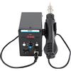 TiryyDrela Stazione Saldatura Aria Calda 858D, Pistola Dissaldatura SMD BGA Temperatura Regolabile 100-500 Gradi, Display LED 3 Ugelli Turbina Silenziosa, Riparazione PCB Elettronica Spina EU, 120L/Min