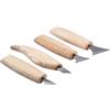 LALAFINA Kit Scalpelli per Intaglio Legno con Lama in Acciaio Cromo-vanadio Manico in Legno Lucidato Ergonomico Utensili Professionali per Falegnami e Artigiani Tipo per Lavorazione