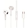 Conceptronic Auricolari Conceptronic BRENDAN02W cablato 5mW 20-20000Hz 16Ohm Usb-C cavo 1.2m Bianco