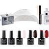 LCI Cosmetics Kit Semipermanente LCI - 3 Colori - REBEL lampada igoo 48w 150 ml