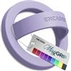 Encased Supporto magnetico per telefono (compatibile con MagSafe), sottile anello in silicone per iPhone (pervinca)