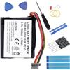 Fuworance Batteria agli ioni di litio da 3,7 V, 1000 mAh, compatibile con Tomtom GPS Go1000, Go1005, Go 4CS0.002.01, Go Live 1000, Go 1000 Regional, Go Live 1005 AHL03711018 + strumento di riparazione
