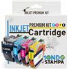 Mondo Stampa Cartucce Compatibili per Brother LC422XL Multipack 4 Colori (Nero, Ciano, Magenta, Giallo) Resa 3000 Pagine, per Stampanti MFC-J5340DW, MFC-J5345DW, MFC-J5740DW, MFC-J6540DW, MFC-J6940DW