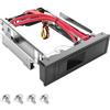 YAODHAOD 3,5 pollici, telaio rimovibile SATA Mobile Rack, disco rigido HDD per alloggiamento unità da 5,25, SATA I/II/III fino a 6.0 Gbit/s, hot-swap, kit anti-vibrazione