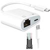 ZHHSUNY 2 in 1 Adattatore di rete LAN Ethernet Light-ning a RJ-45 da 100 Mbps con porta di ricarica compatibile i-Phone/i-Pad/i-Pod,Veloce e stabile, Plug and Play per i giochi di linea video