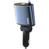 MMB Caricatore da auto retrattile, caricatore da auto, accendisigari da 66 W, USB C, retrattile per auto, con iPhone 16/15/14/13/12, Samsung S24/S23/S22