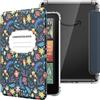 MoKo Custodia Compatibile con Kindle Paperwhite da 7 Pollici 12a Generazione 2024, Cover Leggera con per eBook Reader in TPU Morbido Auto Sveglia/Sonno, Fiori Colorati