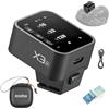 GODOX X3-N i-TTL Wireless Flash Trigger per Nikon Fotocamera, X3N OLED Touch Screen Ricaricabile Trigger, HSS 1/8000s 2.4GHz Wireless X System, Funzione di Conversione TCM