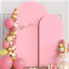 Odot Copertura per Archi Nuziali, Copertura per Arco Rotondo Top Telaio, per Feste di Nozze, Decorazione di Compleanno, Fidanzamento Matrimonio Battesimo (Rosa,120 * 50cm (3.9 * 1.6ft))