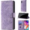CaseGla Cover per Samsung Galaxy A70, Viola | Blocco RFID, Portafoglio Pelle PU, Flip Libro, Porta Carte, Magnetica Libretto, Antiurto Protezione Completa