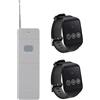 VBESTLIFE Sistemi di Chiamata Wireless, Sistemi di Chiamata Infermieri con 98 Canali, 2 Ricevitori per Orologi e 1 Trasmettitore, modalità di Avviso con Vibrazione e Cicalino, Resistente