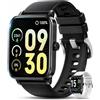 Velora Smart watch con notifiche di chiamate e SMS, cardiofrequenzimetro, monitoraggio del sonno, contapassi, visualizzazione meteo, assistente vocale e modalità sportive - compatibile con