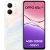 OPPO A5x 4G 4GB RAM + 128GB ROM, smartphone sbloccato con IA, display da 6,67 a 90 Hz, fotocamera AF da 32 MP, batteria da 6000 mAh, IP65, Laser White