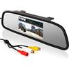 Cocar Universale 4.3 a Colori TFT Retrovisore Posteriore Video Monitor LCD Schermo Mount Clip-On 12V-24V 2 Canali RCA di Ingressi Monitor per Frontale Fotocamera / Media Player