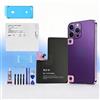RUI XI Batteria compatibile per iPhone 14/14 Plus/14 Pro/14 Pro Max + strumenti gratuiti (per iPhone 14 Plus)