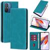 Vauki Cover per Xiaomi Redmi 12C con 1 Vetro Temperato Custodia in Pelle PU Slot Schede Flip TPU Silicone Case Supporto Stand Magnetica Antiurto Caso per Xiaomi Redmi 12C 6.71, Azzurro