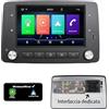YZKONG Stereo auto Linux con interfaccia speciale per FIAT Panda Modello 169 2003-2012 | CarPlay/Android Auto wireless/Bluetooth/FM/AM/RDS/USB HiFi 100W