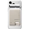 Spigen Classic LS Portafoglio (3 carte) MagSafe Wallet Magnetico Portacarte Compatibile con iPhone 17/16/15/14/13/12 Modelle, Accessori MagSafe - Stone