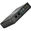 LEAGY Scheda Audio Esterna a 6 canali USB 2.0 Esterna 5.1 Surround Sound Ottico S/PDIF Scheda Audio Adattatore per PC Portatile Registrazione Compatibile con Windows 10/8/7/XP, Nero