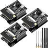 Meshnology 3 pezzi ESP32-CAM-AI-Thinker Board con antenna per fotocamera OV2640, modulo ESP32 Dev Board Microcontrollore per progetti IoT, WLAN Bluetooth Dual Mode 2 MP Camera Micro USB TF supporto per Arduino