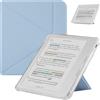 HGWALP Custodia protettiva compatibile con 7 Kobo Libra Colore (2024) / Kobo Libra 2 (2021) eReader, Clear Soft TPU Custodia posteriore con Auto Sleep/Wake e Stand,Sky Blue