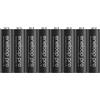 Panasonic Eneloop pro, batterie ricaricabili AA/Mignon, 8 pz (2 confezioni da 4), capacità di min. 2500 mAh, batterie Ni-MH, pronte all'uso, ricaricabili fino a 500 volte, confezione senza plastica, pro, nere
