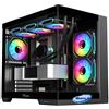 Tiburcc Computer Gaming PC doppia camera 3xFan (R7 7700, RTX 5070Ti 16GB) 32GB RAM 1TB NVMe WIFI Bluetooth
