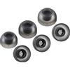 AZLA SednaEarfit MAX TWS 6 - Tappi auricolari di ricambio per cuffie wireless - Tappi per le orecchie in silicone - Inserti compatibili con Sony, Samsung, Sennheiser e Devialet (Dark Gray, S-MS-M)
