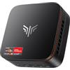 NiPoGi Pinova P1 Mini PC ΑΜD 4300U,8GB DDR4 256GB SSD Mini Desktop Computer, Triplo Display DP 1.4+HDMI 2.0 4K+USB 3.2 Type-C @60Hz /WiFi 5/BT 4.2 Radeon Graphics